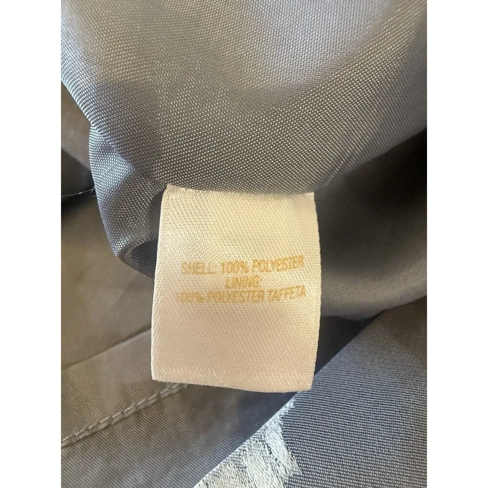 Kate Spade New York Skirt The Rules Pleated A-Line Gray White Lined Skirt Size 4